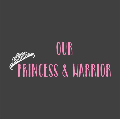 Our Princess & Warrior shirt design - zoomed