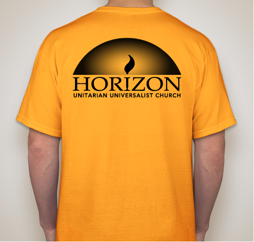 Side with Love / Horizon Unitarian Universalist Church t-shirt Fundraiser - unisex shirt design - back