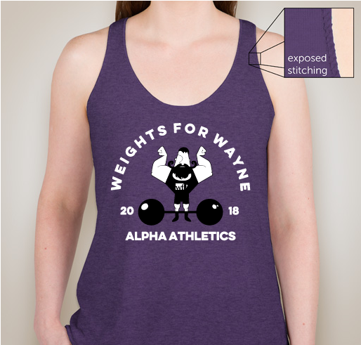 Weights for Wayne Fundraiser - unisex shirt design - front