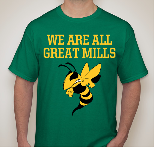 We Are All Great Mills Fundraiser - unisex shirt design - front