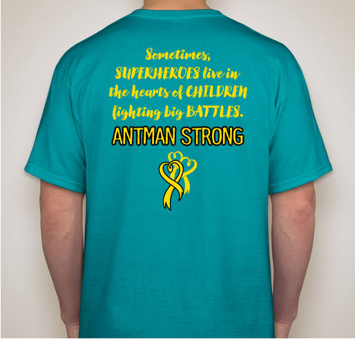 Antman Strong t shirts Fundraiser - unisex shirt design - back