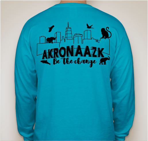 Akron Zoo Chapter of AAZK Fundraiser - unisex shirt design - back