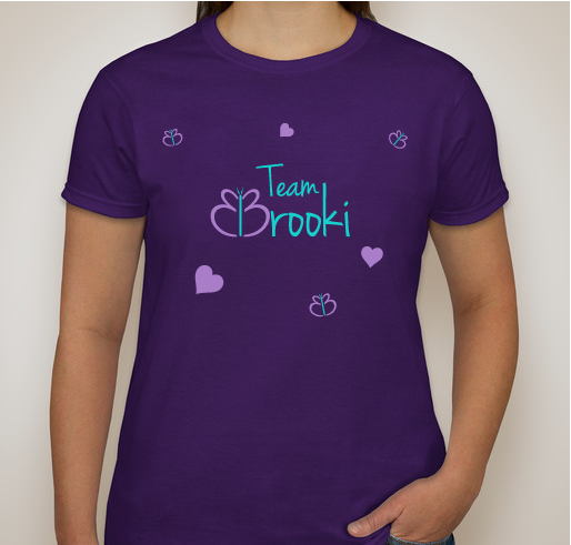 Team Brooki the Warrior Princess Fundraiser - unisex shirt design - front