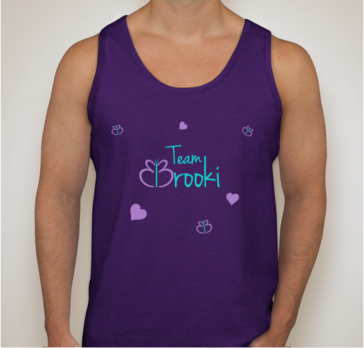 Team Brooki the Warrior Princess Fundraiser - unisex shirt design - front