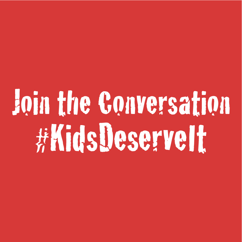 Kids Deserve It! - Ladies V-Neck Tees shirt design - zoomed