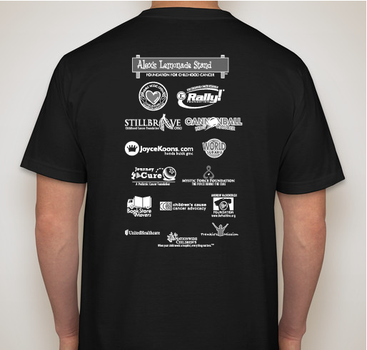 2018 CureFest for Childhood Cancer t-shirt Fundraiser - unisex shirt design - back