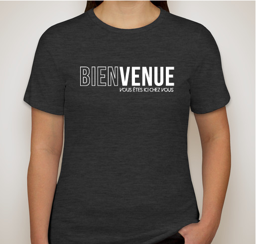 French | Welcoming Campaign for World Refugee Day Fundraiser - unisex shirt design - front
