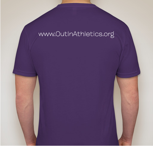 Out In Athletics - Pride Month Fundraiser - unisex shirt design - back