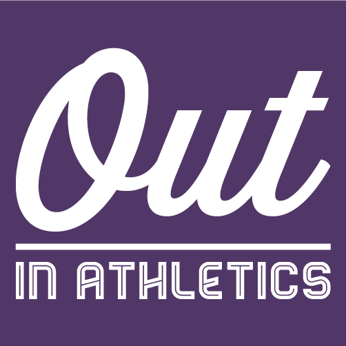 Out In Athletics - Pride Month shirt design - zoomed