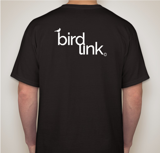 BIRDLINK @ NYC Audubon Fundraiser - unisex shirt design - back