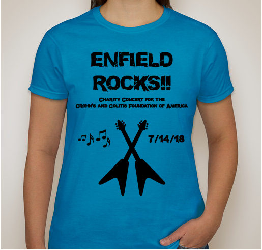 Enfield Rocks!! Fundraiser - unisex shirt design - front