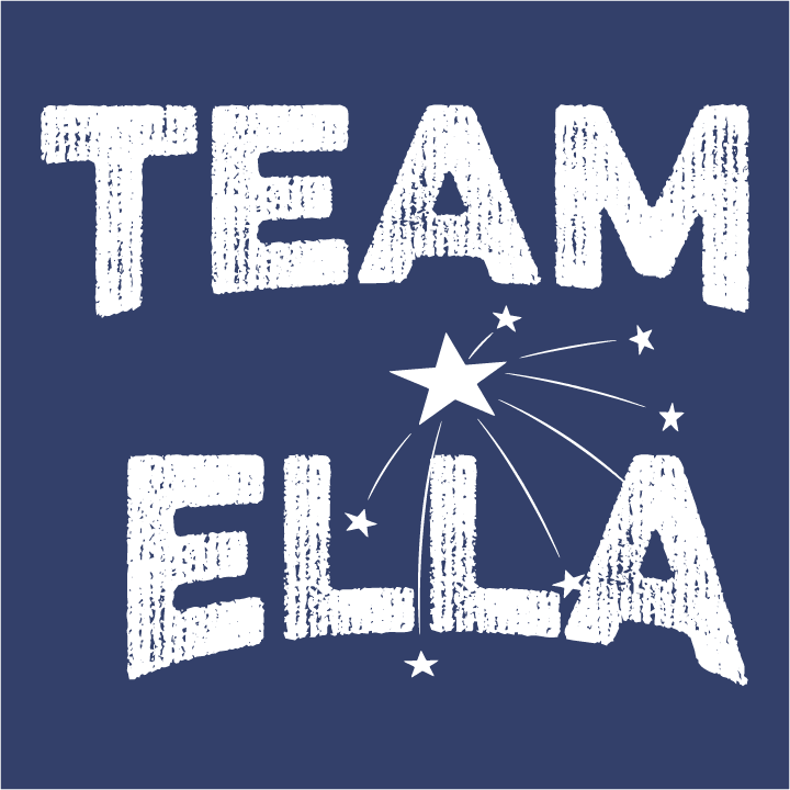 Team Ella shirt design - zoomed