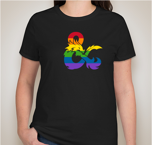 Wizards of the Coast fundraiser for Lambert House Fundraiser - unisex shirt design - front