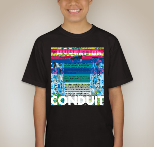 Conduit Limited Print T-shirt Fundraiser - unisex shirt design - back