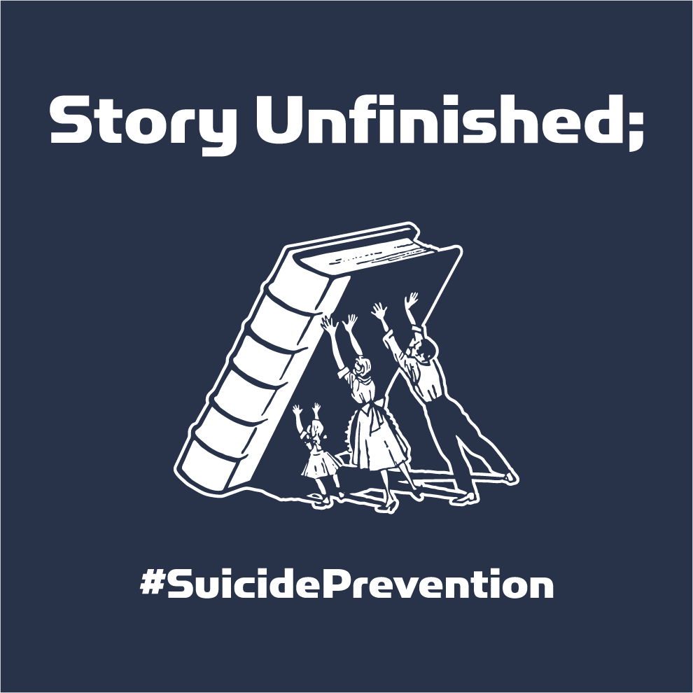 #SuicidePrevention shirt design - zoomed