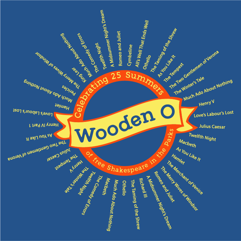 Wooden O 25th Anniversary shirt design - zoomed