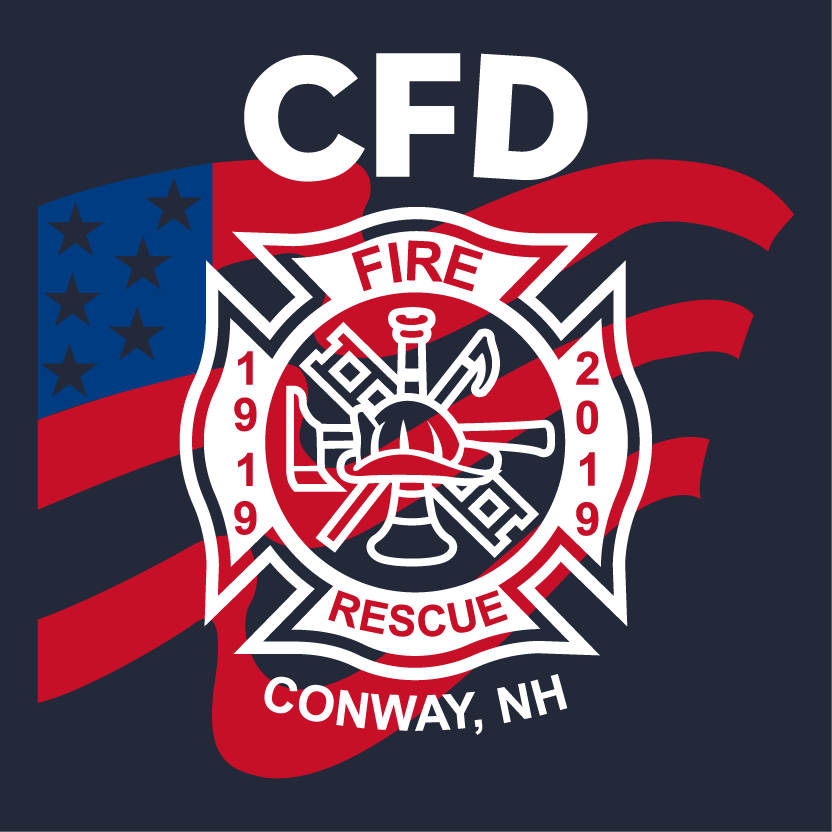 Conway Fire Department - 100th Anniversary Shirt Sale shirt design - zoomed