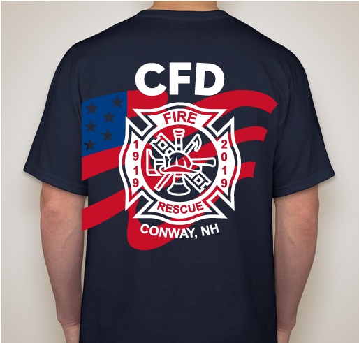 Conway Fire Department - 100th Anniversary Shirt Sale Fundraiser - unisex shirt design - back
