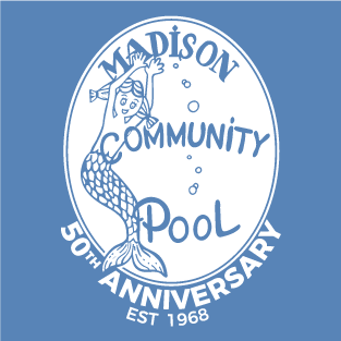 Madison Community Pool 50th Anniversary shirt design - zoomed