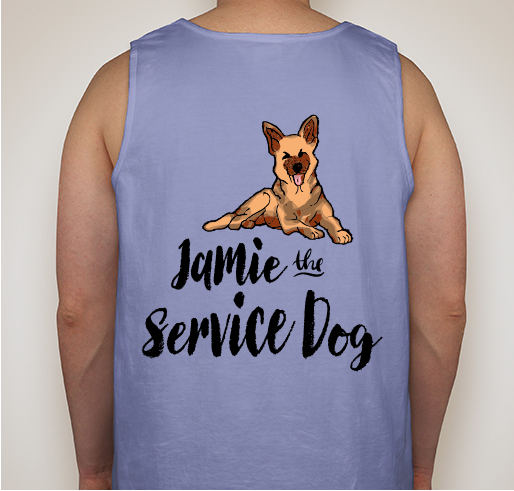 Support Jamie the Service Dog Fundraiser - unisex shirt design - back