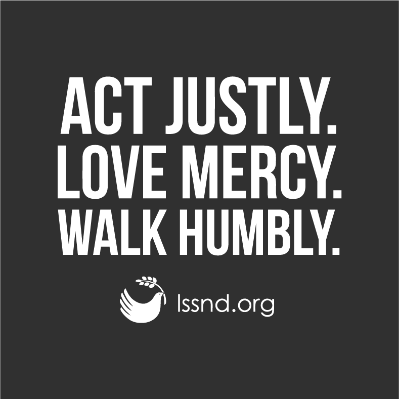 Act Justly. Love Mercy. Walk Humbly. shirt design - zoomed