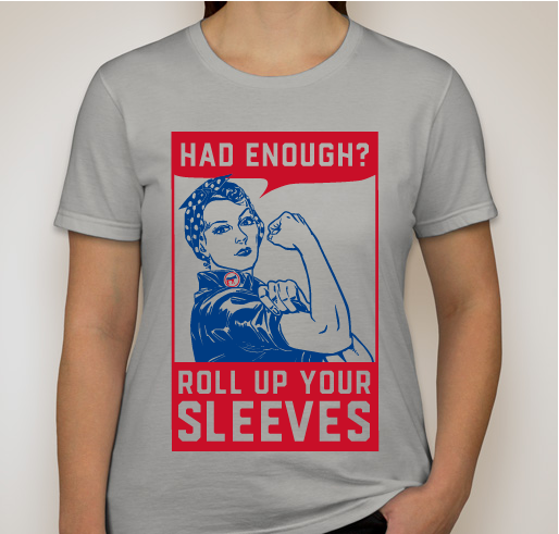 Roll Up Your Sleeves 2018 Fundraiser - unisex shirt design - front