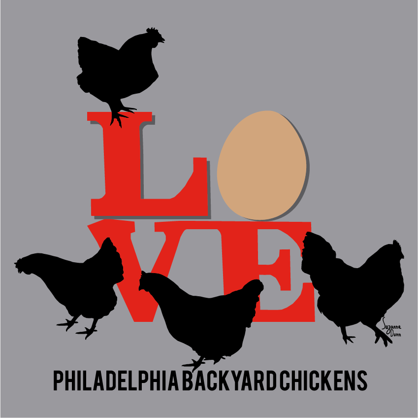 Support Philadelphia Backyard Chickens! shirt design - zoomed
