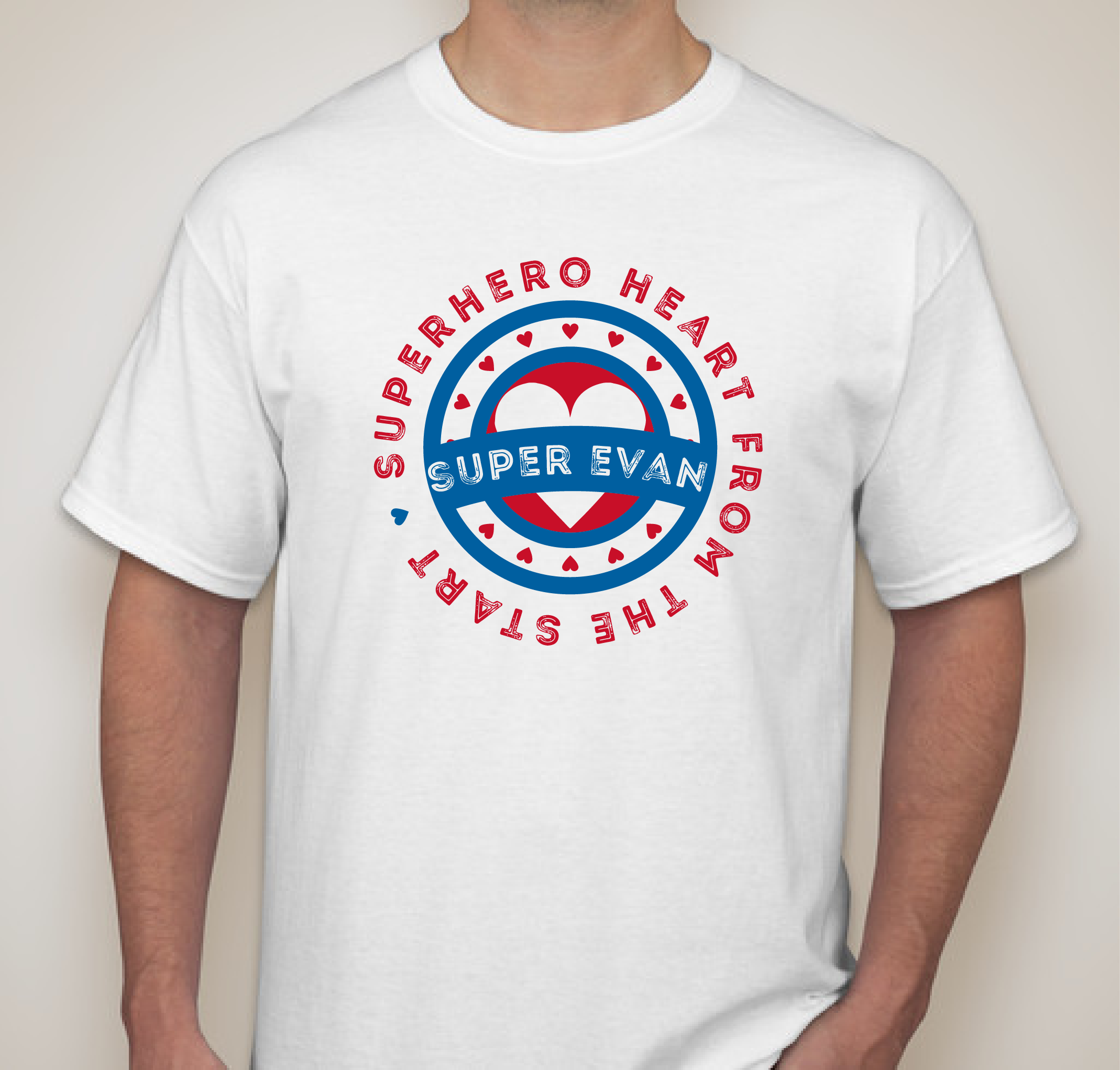 Evans Journey Fundraiser - unisex shirt design - front