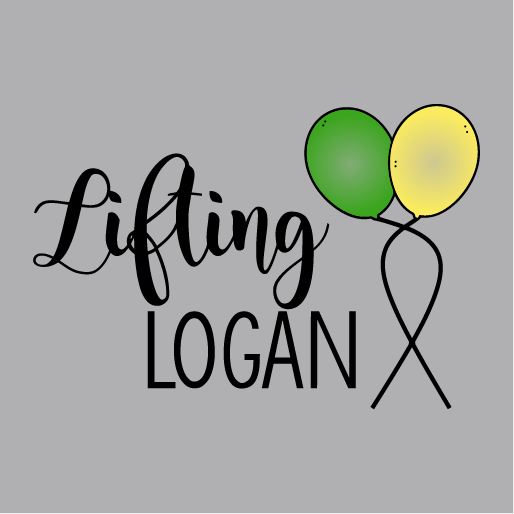 Lifting Logan - Support Hepatoblastoma Awareness & the Vanus Family shirt design - zoomed