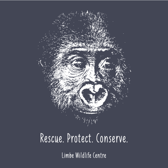 Help the Limbe Wildlife Centre rescue, protect and conserve species threatened with extinction shirt design - zoomed