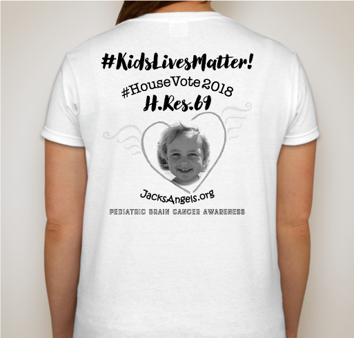 RAISE AWARENESS for PEDIATRIC CANCER Fundraiser - unisex shirt design - back