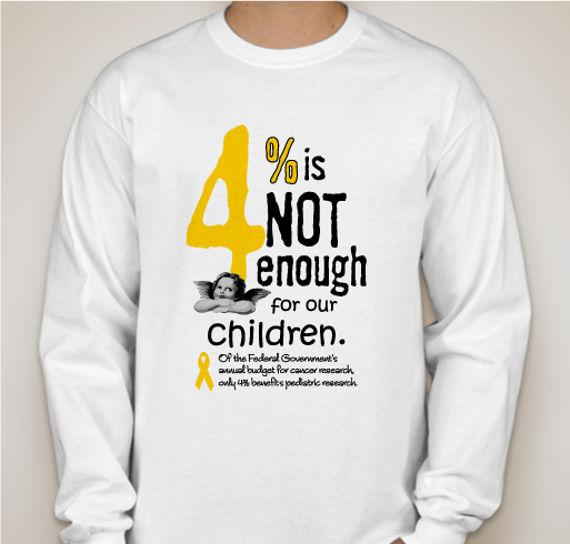 RAISE AWARENESS for PEDIATRIC CANCER Fundraiser - unisex shirt design - front