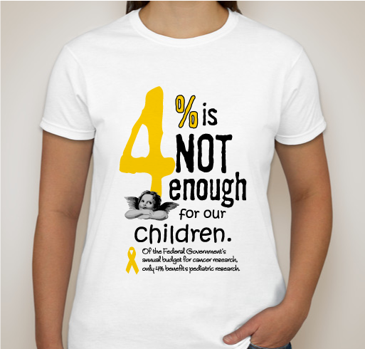 RAISE AWARENESS for PEDIATRIC CANCER Fundraiser - unisex shirt design - front