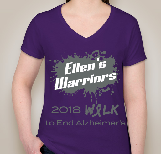Ellen's Warriors Fundraiser - unisex shirt design - front