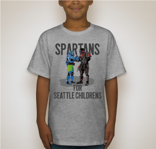 Spartans for Seattle Children's Hospital Fundraiser - unisex shirt design - back
