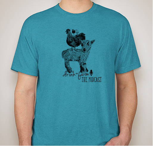 We Drink, We Farm Things, and Now We Have Shirts Fundraiser - unisex shirt design - front