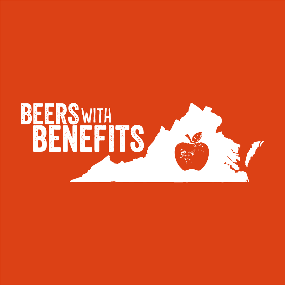 Beers With Benefits: Starr Hill + No Kid Hungry Virginia shirt design - zoomed