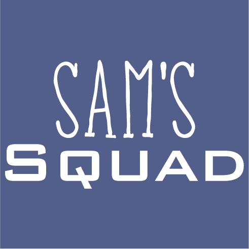 Step Up For Down Syndrome: Sam’s Squad shirt design - zoomed