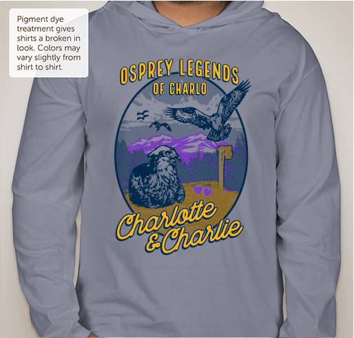Owl Research Institute - Ospreys! Fundraiser - unisex shirt design - front