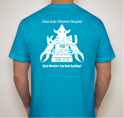 Kaiju vs Cancer Fundraiser - unisex shirt design - back