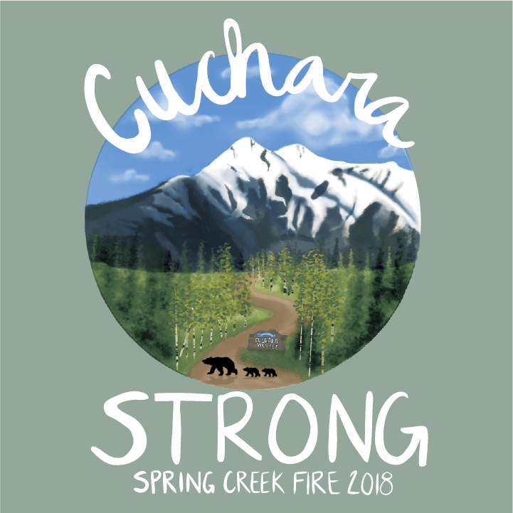 Cuchara Strong T-Shirt Fundraiser for La Veta Fire Protection District Auxiliary shirt design - zoomed