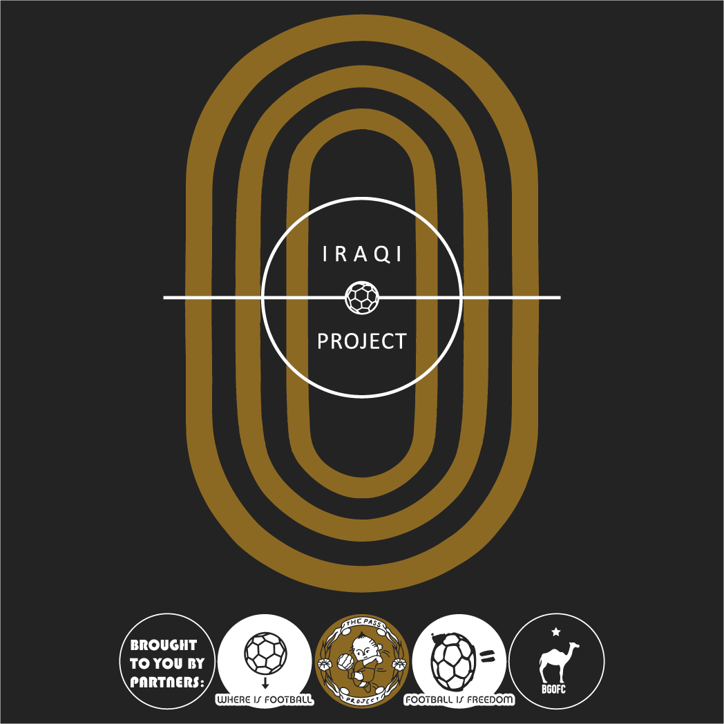 Iraqi Soccer Project shirt design - zoomed