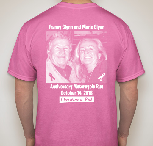 Franny and Marie Glynn Anniversary Run Fundraiser - unisex shirt design - back