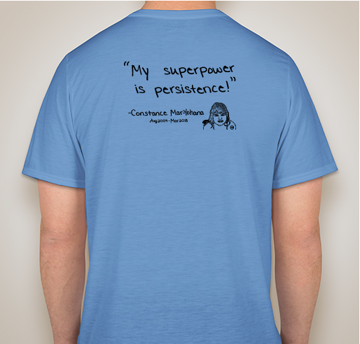 Constance's Crew Fundraiser - unisex shirt design - back