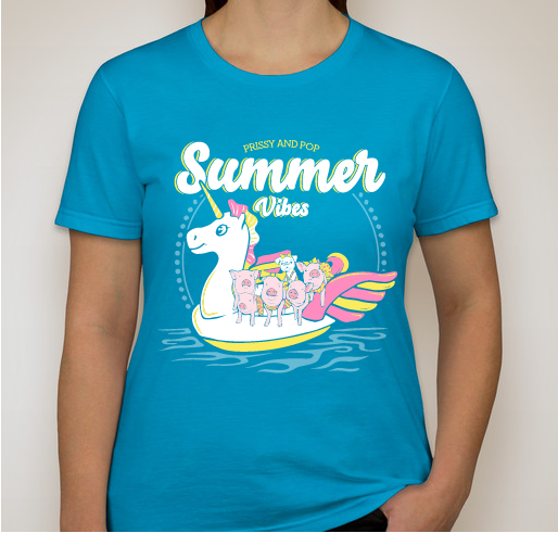 Prissy & Pop Summer 2018 Fundraiser - unisex shirt design - front
