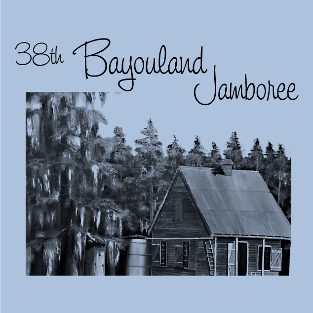 Bayouland Jamboree shirt design - zoomed