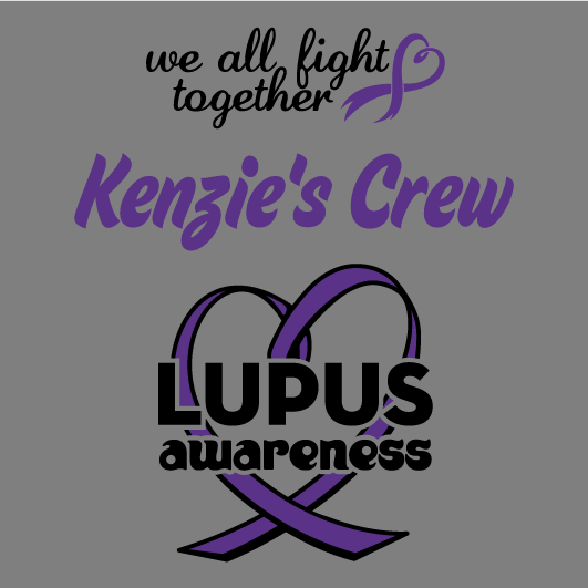 Kenzie's Crew Lupus Awareness shirt design - zoomed