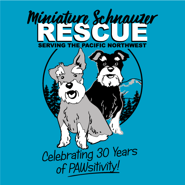 Miniature Schnauzer Rescue NW shirt design - zoomed