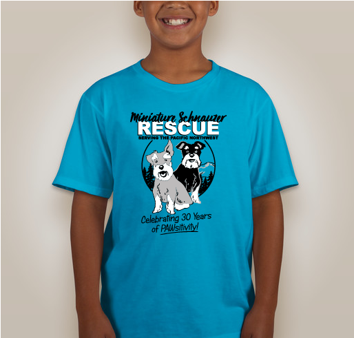 Miniature Schnauzer Rescue NW Fundraiser - unisex shirt design - back