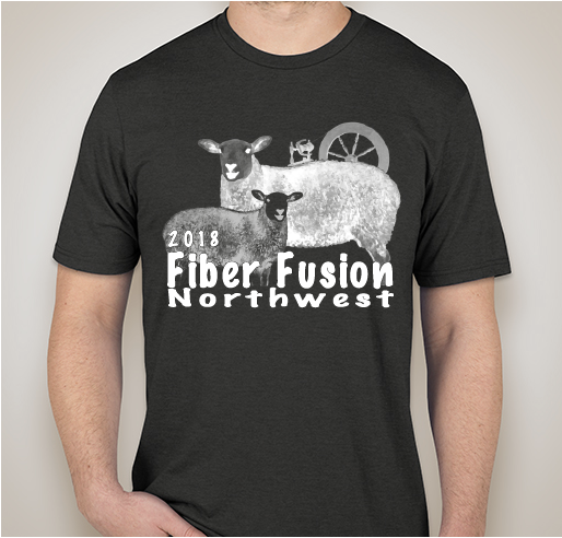 Fiber Fusion Northwest needs your support! Fundraiser - unisex shirt design - front
